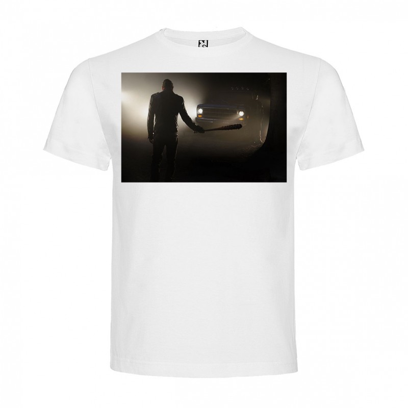 T-Shirt The Walking Dead - col rond homme blanc