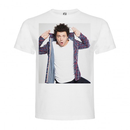 T-Shirt Kev Adams - col rond homme blanc