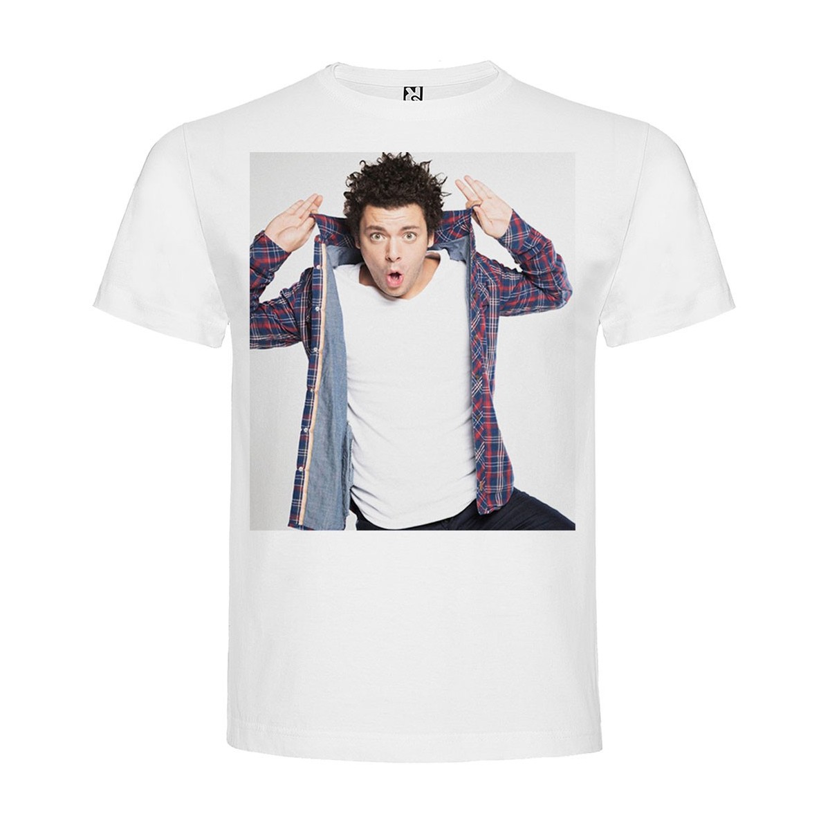 T-Shirt Kev Adams - col rond homme blanc