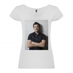 T-Shirt Ian Harding - col rond femme blanc
