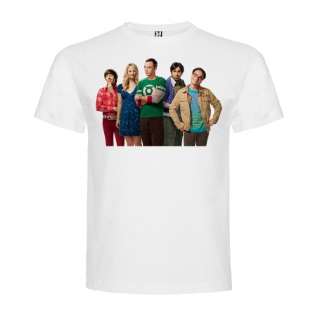 T-Shirt The Big Bang Theory - col rond homme blanc