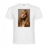 T-Shirt Aimee Teegarden - col rond homme blanc