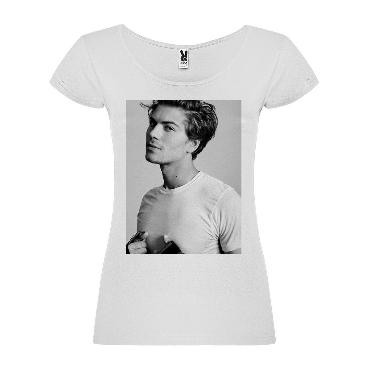 T-Shirt Amadeus Serafini - col rond femme blanc