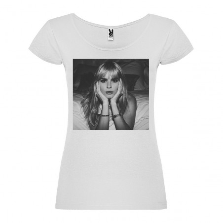 T-Shirt Carlson Young - col rond femme blanc