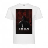 T-Shirt Scream La Série - col rond homme blanc
