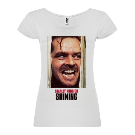T-Shirt Shining - col rond femme blanc