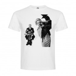 T-Shirt Les oiseaux - The Birds - col rond homme blanc