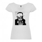 T-Shirt Audrey Hepburn - col rond femme blanc