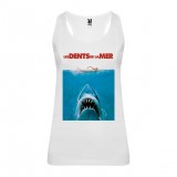 Débardeur Jaws / Les dents de la mer- femme blanc
