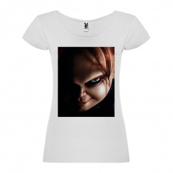 T-Shirt Ghost - col rond femme blanc