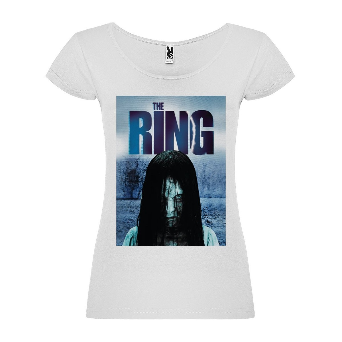 T-Shirt Le cercle / The ring - col rond femme blanc
