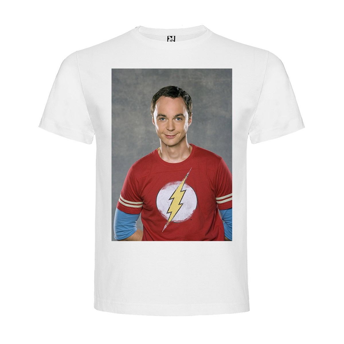 T-Shirt Jim Parsons - col rond homme blanc