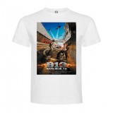T-Shirt Banlieue 13 - col rond homme blanc