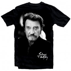 T-Shirt Johnny Hallyday pour toujours - homme noir