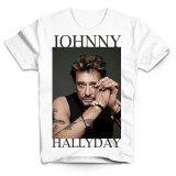 T-Shirt Johnny Hallyday The best - homme blanc